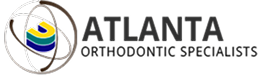 Atlanta Orthodontic Specialists logo with tooth and smile design in yellow and black colors