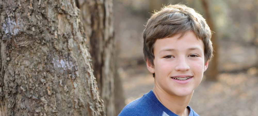 child with braces