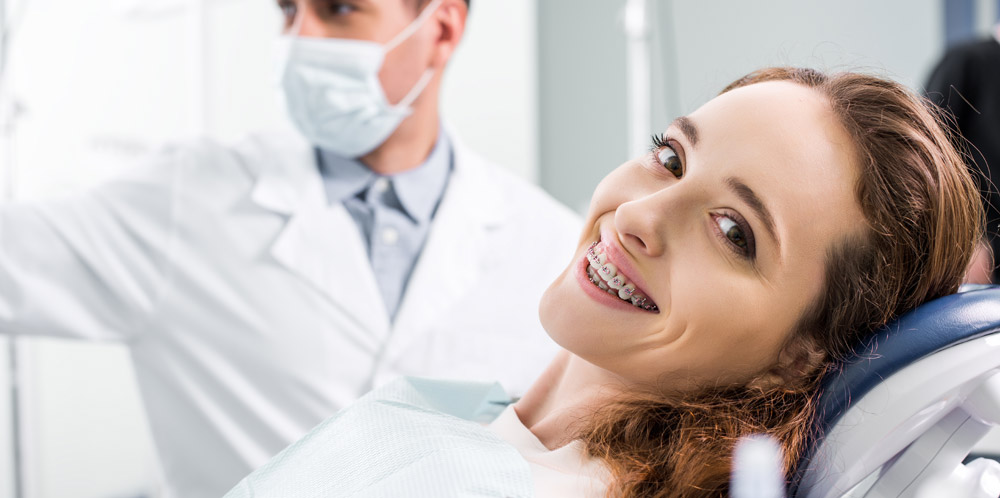 young patient in dental chair