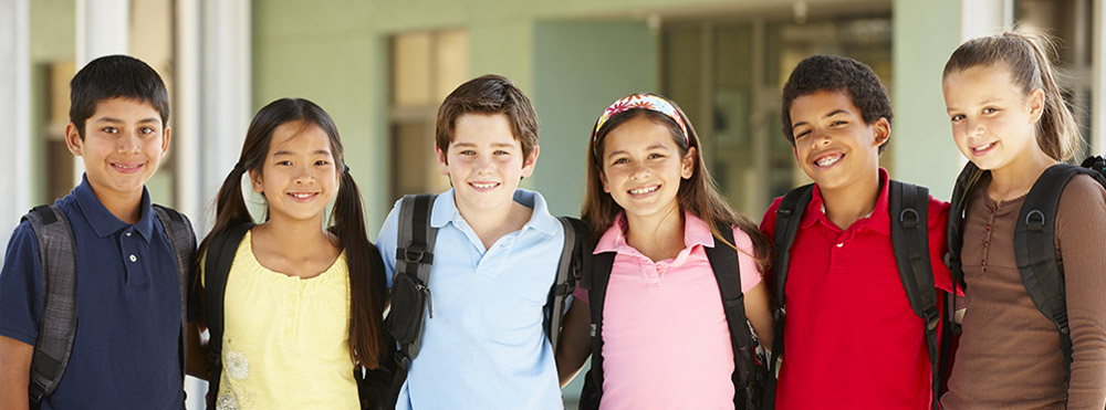 group of smiling children