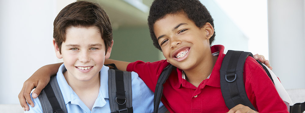 two boys hanging out