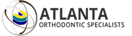 Atlanta Orthodontic Specialists logo with tooth and smile design in yellow and black colors